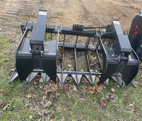 72 root grapple rake attachment for skid steer|extreme duty root rake grapple.